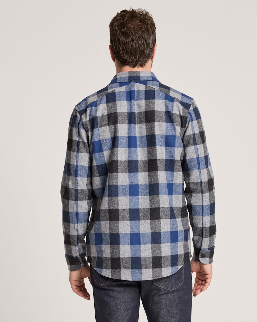 ALTERNATE VIEW OF MEN'S BUFFALO CHECK SCOUT SHIRT IN BLUE MULTI CHECK image number 2