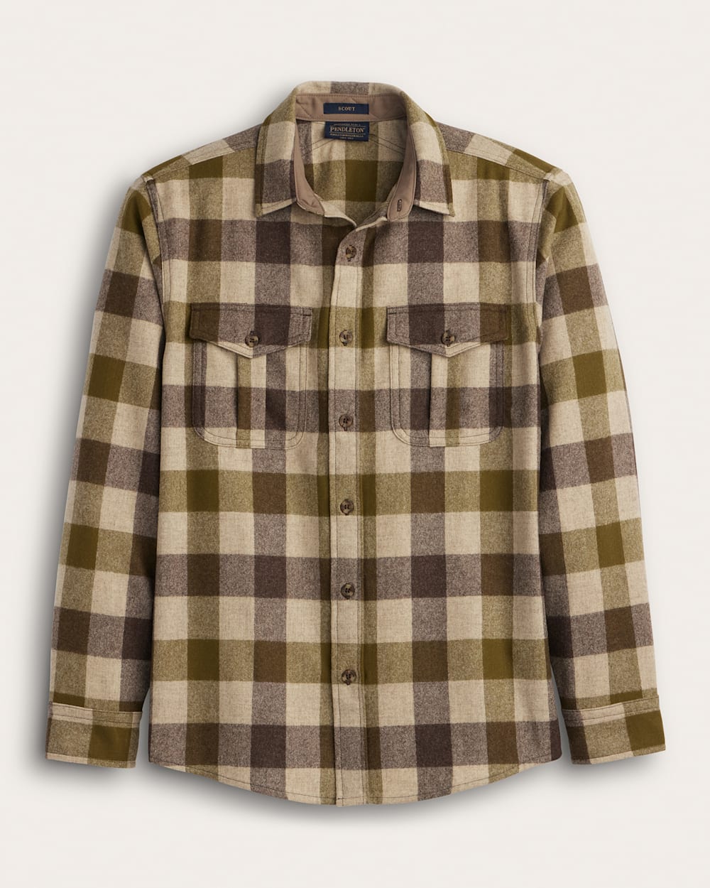 MEN'S BUFFALO CHECK SCOUT SHIRT IN GREEN MULTI CHECK image number 1