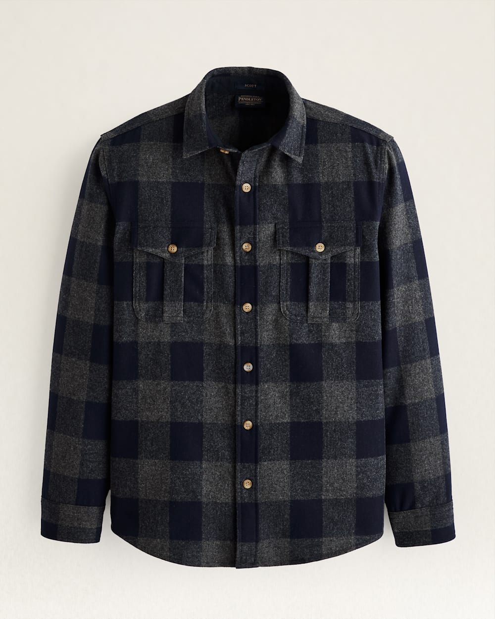 MEN'S BUFFALO CHECK SCOUT SHIRT IN OXFORD/NAVY image number 1