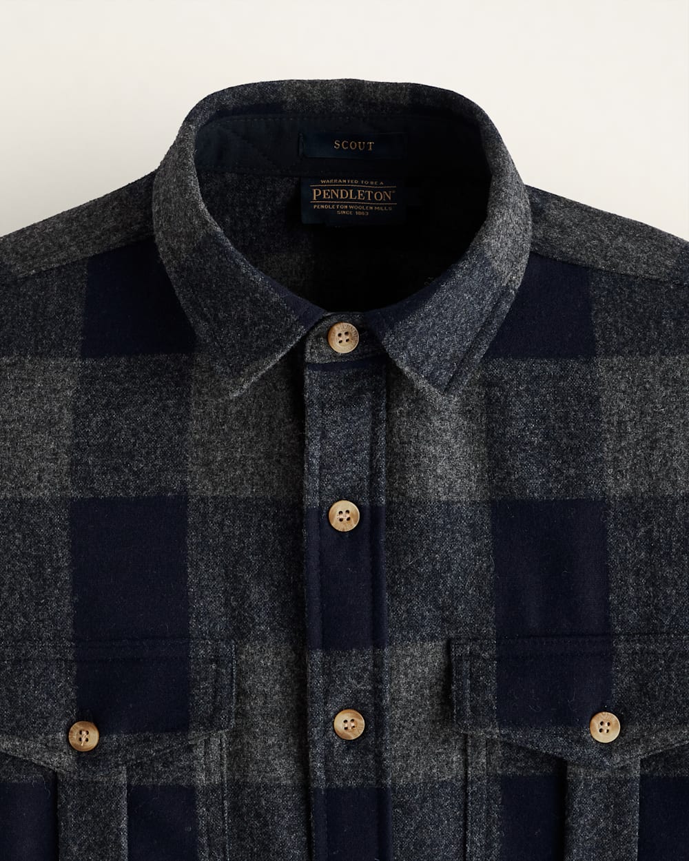 ALTERNATE VIEW OF MEN'S BUFFALO CHECK SCOUT SHIRT IN OXFORD/NAVY image number 2