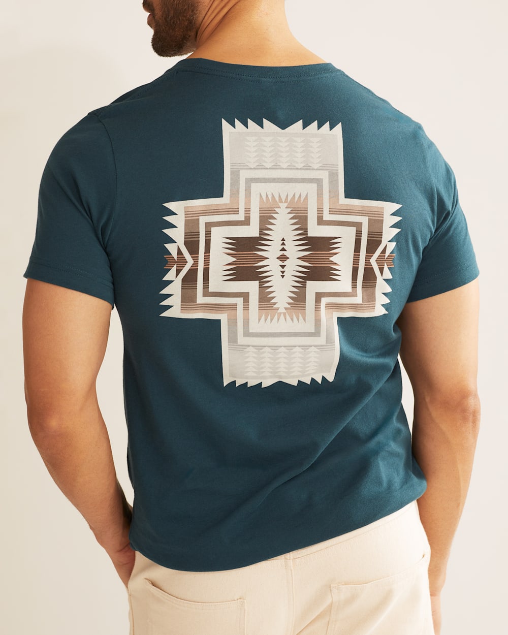 MEN'S HARDING STAR GRAPHIC TEE IN ATLANTIC/GREY image number 1