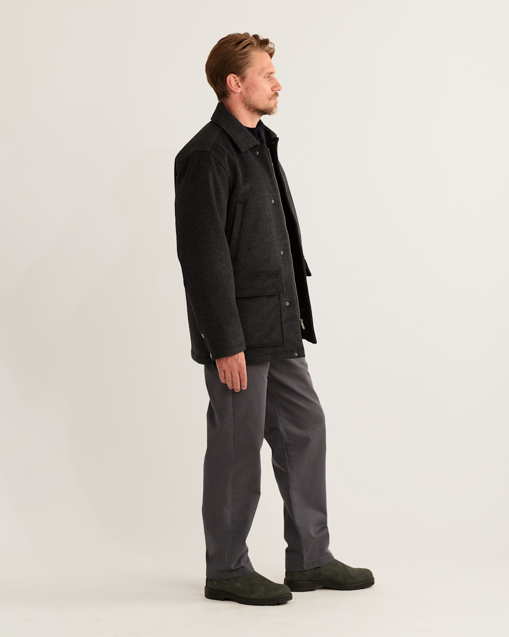 ALTERNATE VIEW OF MEN'S BOZEMAN FIELD COAT IN CHARCOAL image number 2