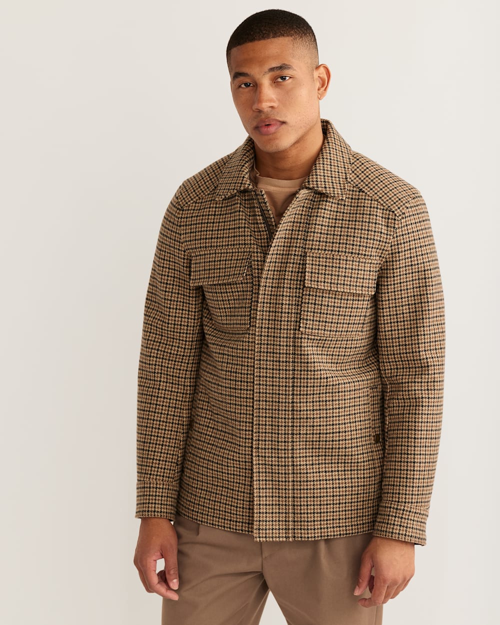 【KOOLOSET】Wool Dumble Trucker Jacket ELESOL Men's Cotton Denim Jacket Lightweight Trucker Jackets