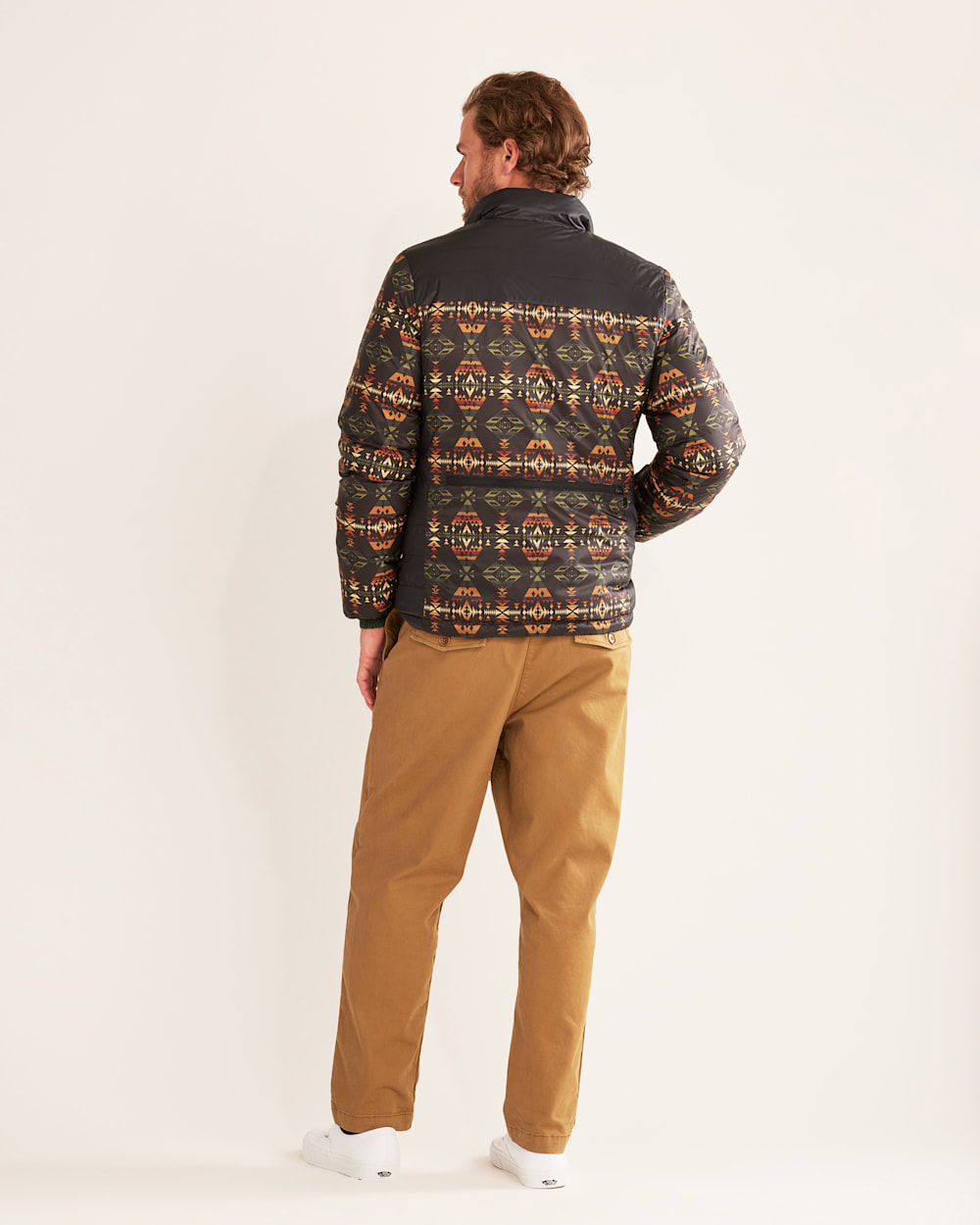 ALTERNATE VIEW OF MEN'S GENESEE REVERSIBLE DOWN JACKET IN BLACK DIAMOND PEAK image number 3