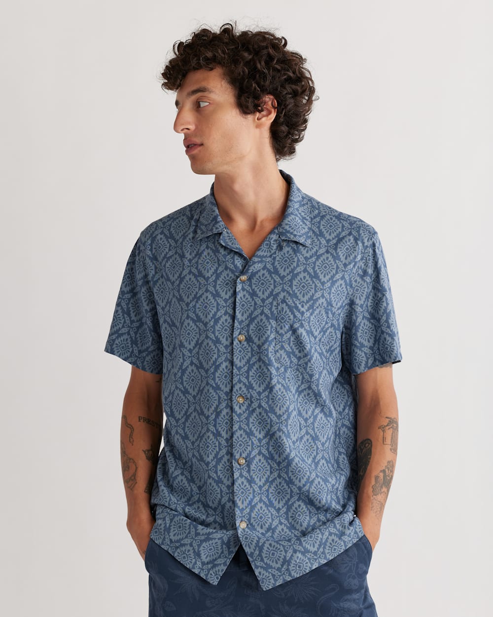 Shop Men s Short Sleeve Linen Camp Shirt Pendleton