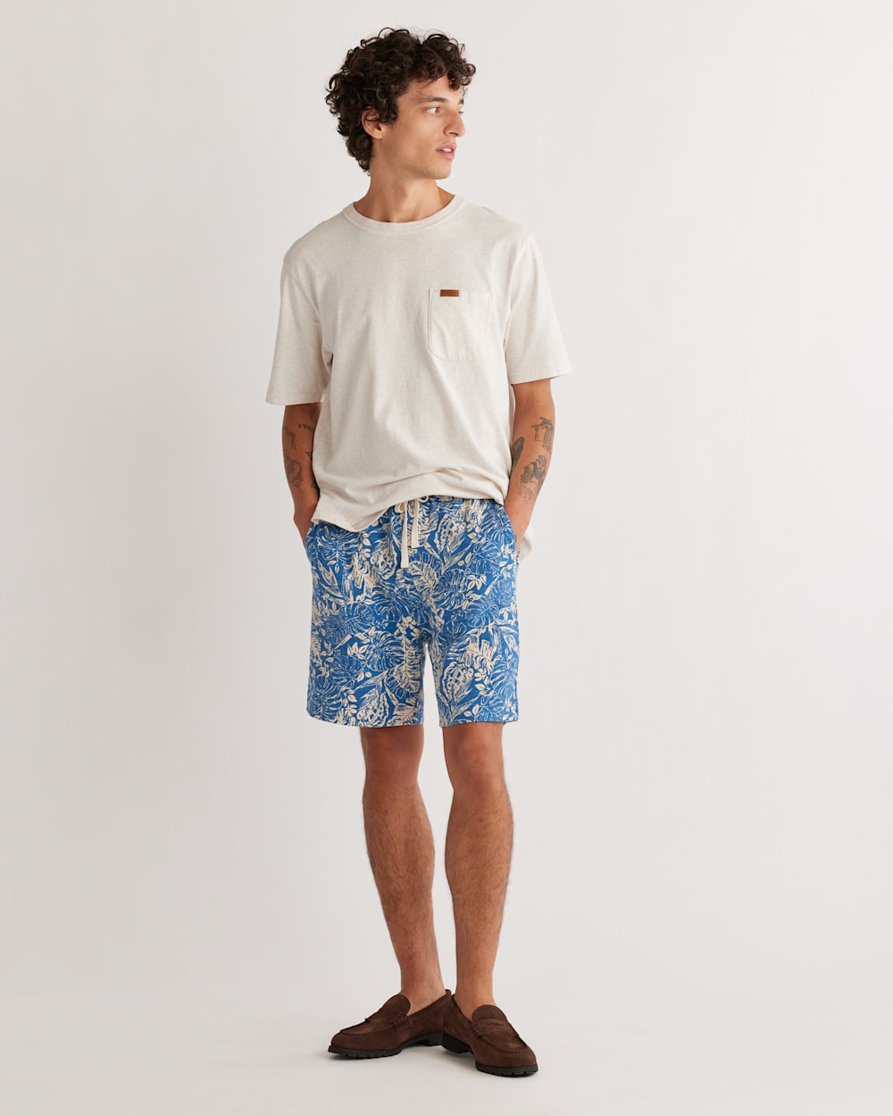 MEN'S WAYSIDE KNIT SHORTS IN SEASHORE BLUE image number 1