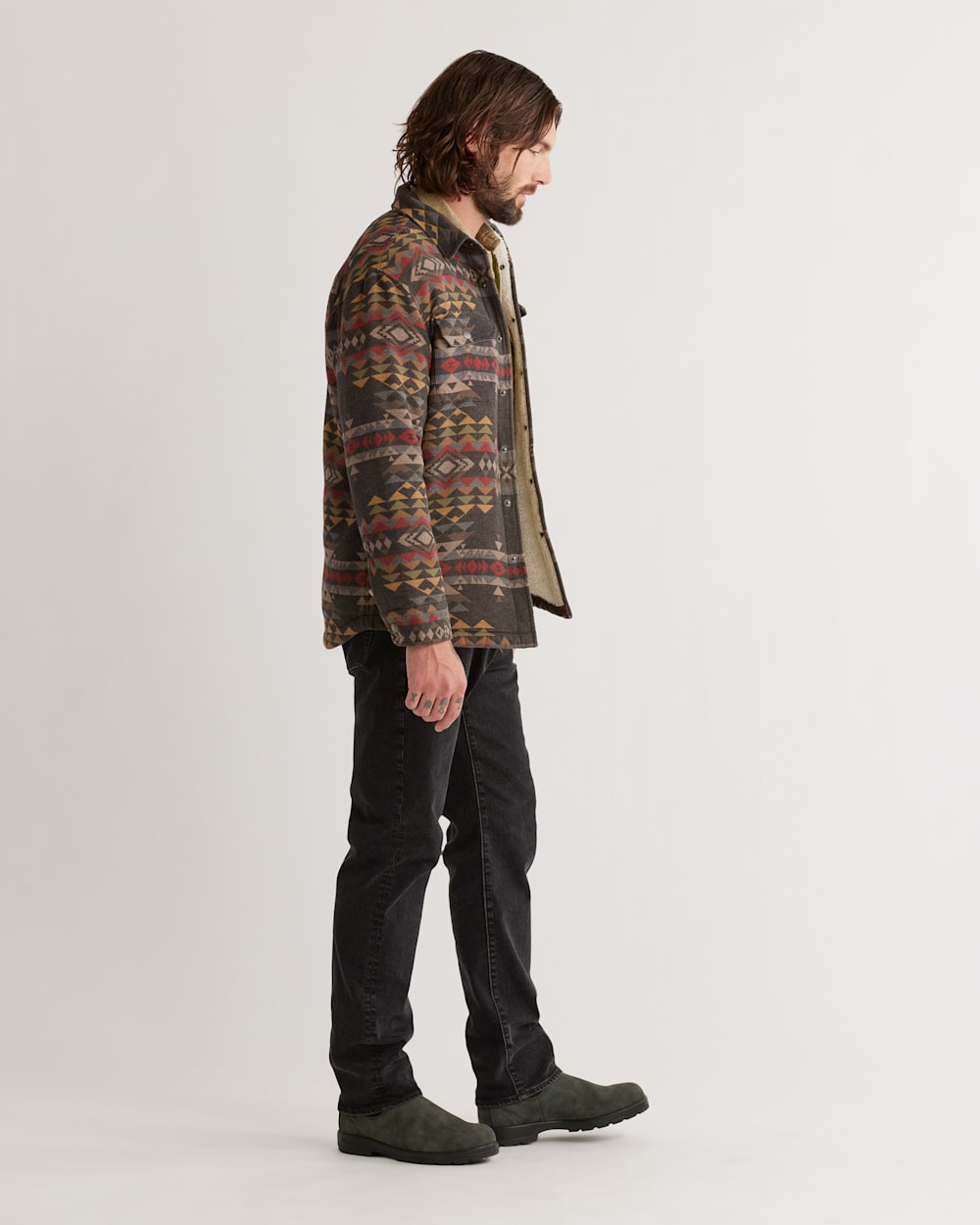 Wrangler Men's Sherpa Lined Flannel Shirt Jacket - 112335729 US at Wrangler Men's Sherpa Lined Flannel Shirt Jacket - 112335729 US at