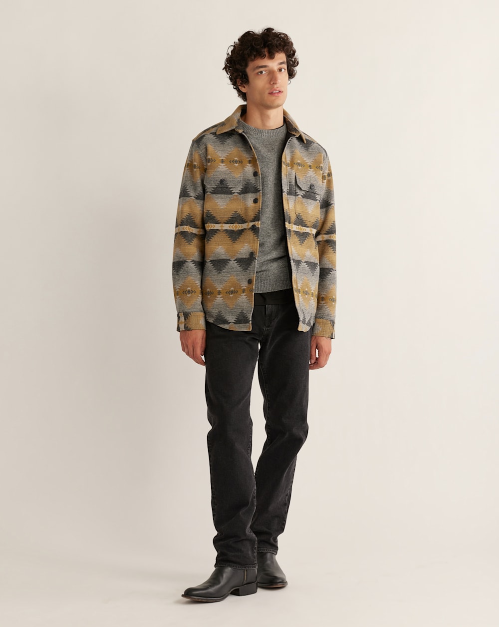 Quilted wool jacket - Men