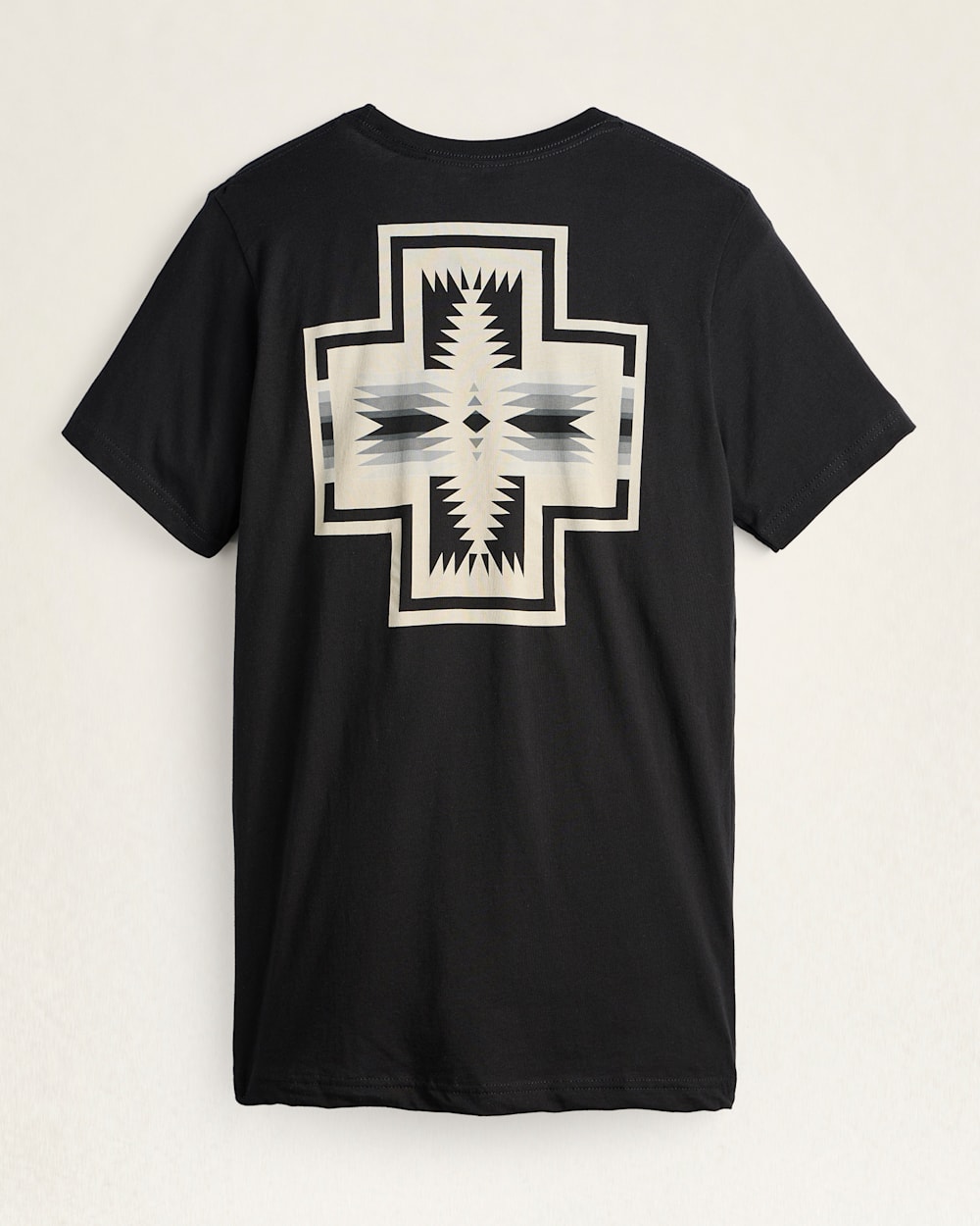 BACK VIEW OF MEN'S HARDING GRAPHIC TEE IN BLACK/MULTI image number 2