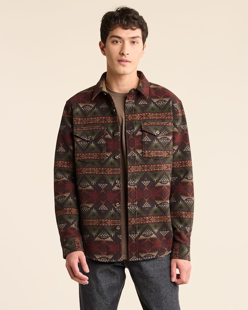 MEN'S NEHALEM LA PINE SHIRT IN BROWN MULTI image number 1