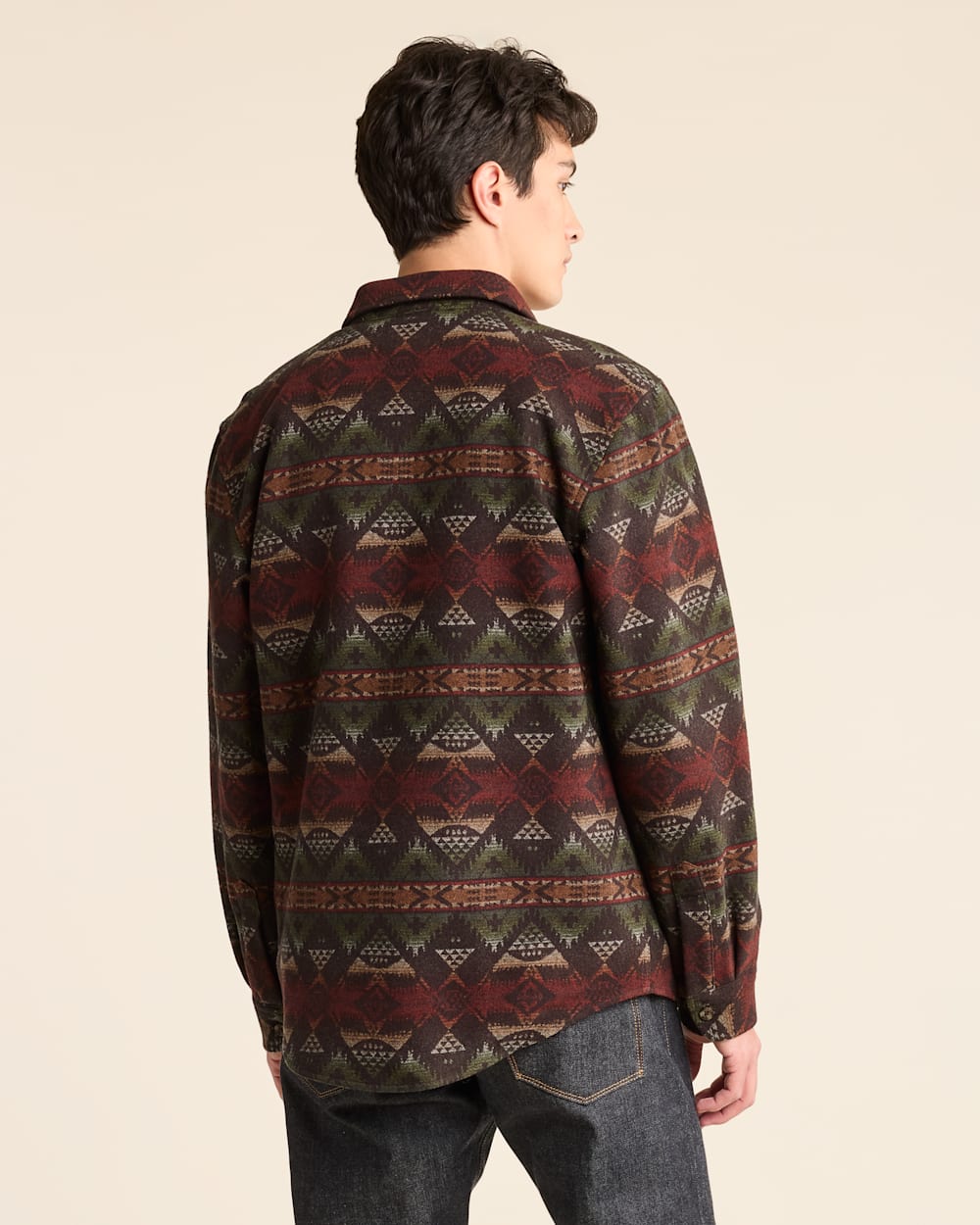 ALTERNATE VIEW OF MEN'S NEHALEM LA PINE SHIRT IN BROWN MULTI image number 3