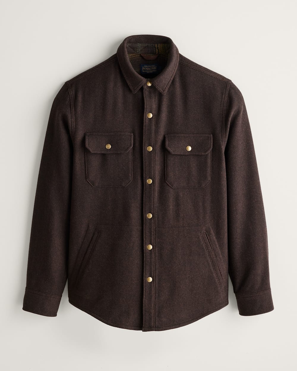 MEN'S FOREST SHIRT JACKET IN BROWN TWILL image number 1