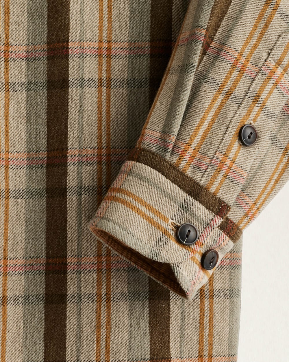 ALTERNATE VIEW OF MEN'S PLAID WESTON PAWPINE SHIRT IN GREEN/BROWN image number 3