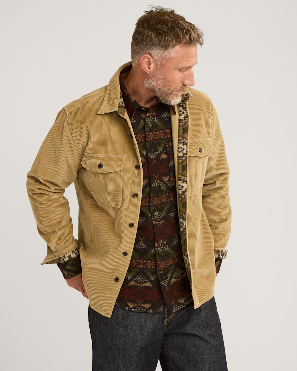 Corduroy jacket shirt cheap