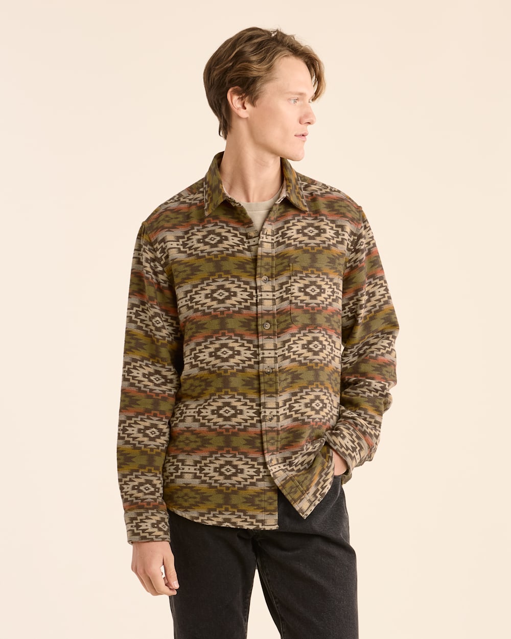 ALTERNATE VIEW OF MEN'S DOUBLESOFT MESILLA MARSHALL SHIRT IN BROWN MULTI image number 4