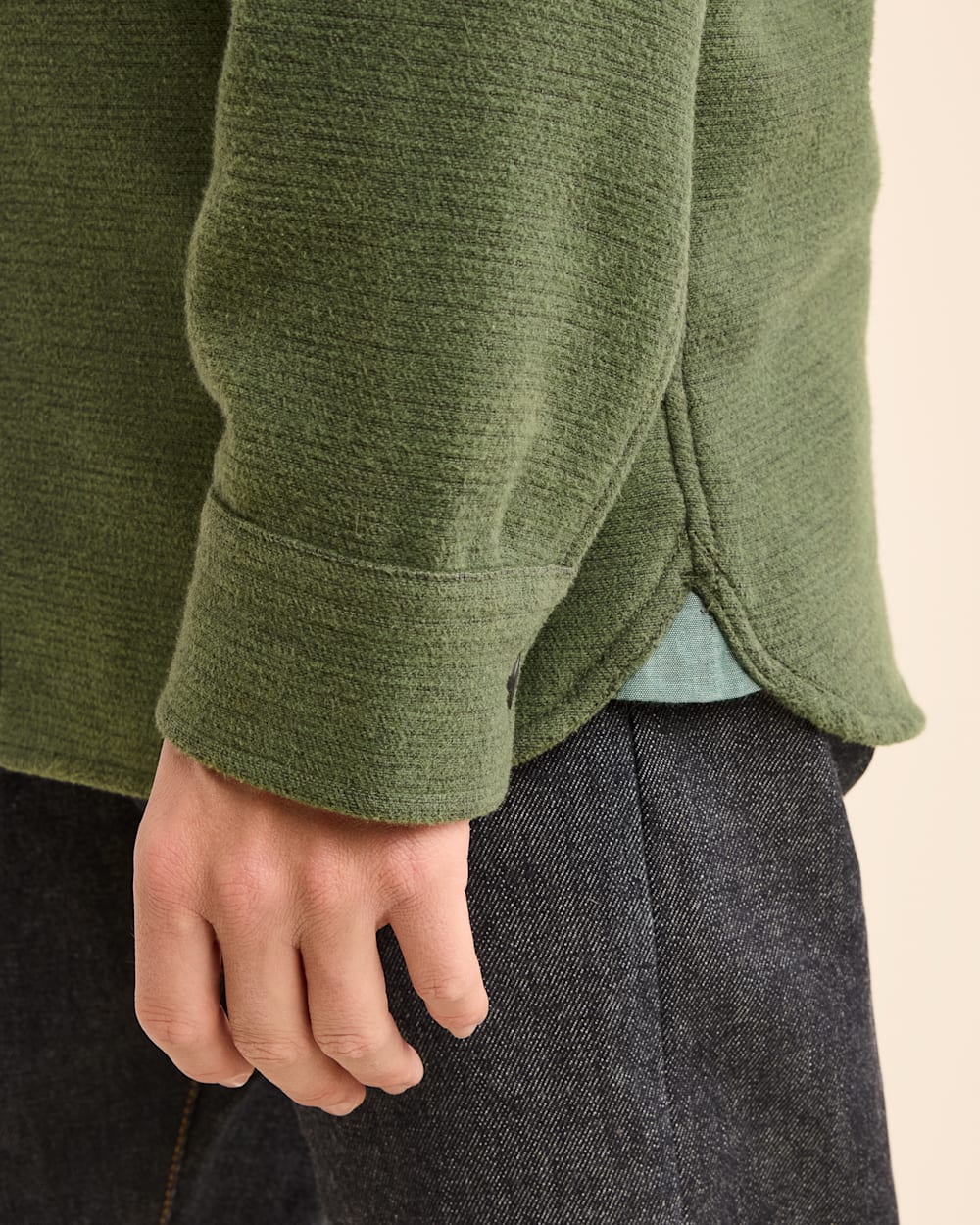 ALTERNATE VIEW OF MEN'S DOUBLESOFT DRIFTWOOD SHIRT IN BRONZE GREEN image number 6