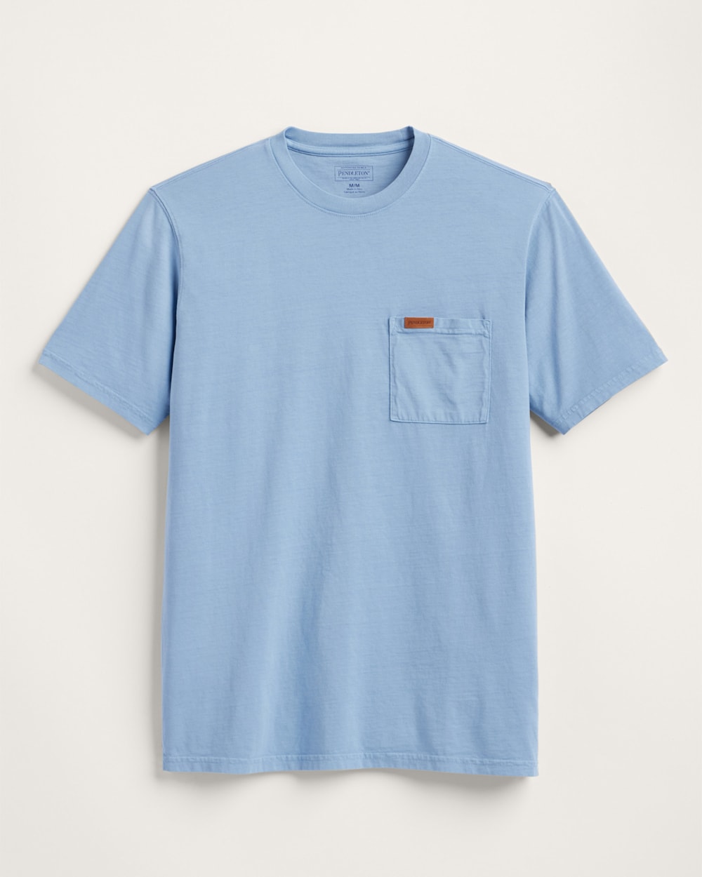 ALTERNATE VIEW OF MEN'S SHORT-SLEEVE DESCHUTES POCKET TEE IN MIST BLUE image number 5