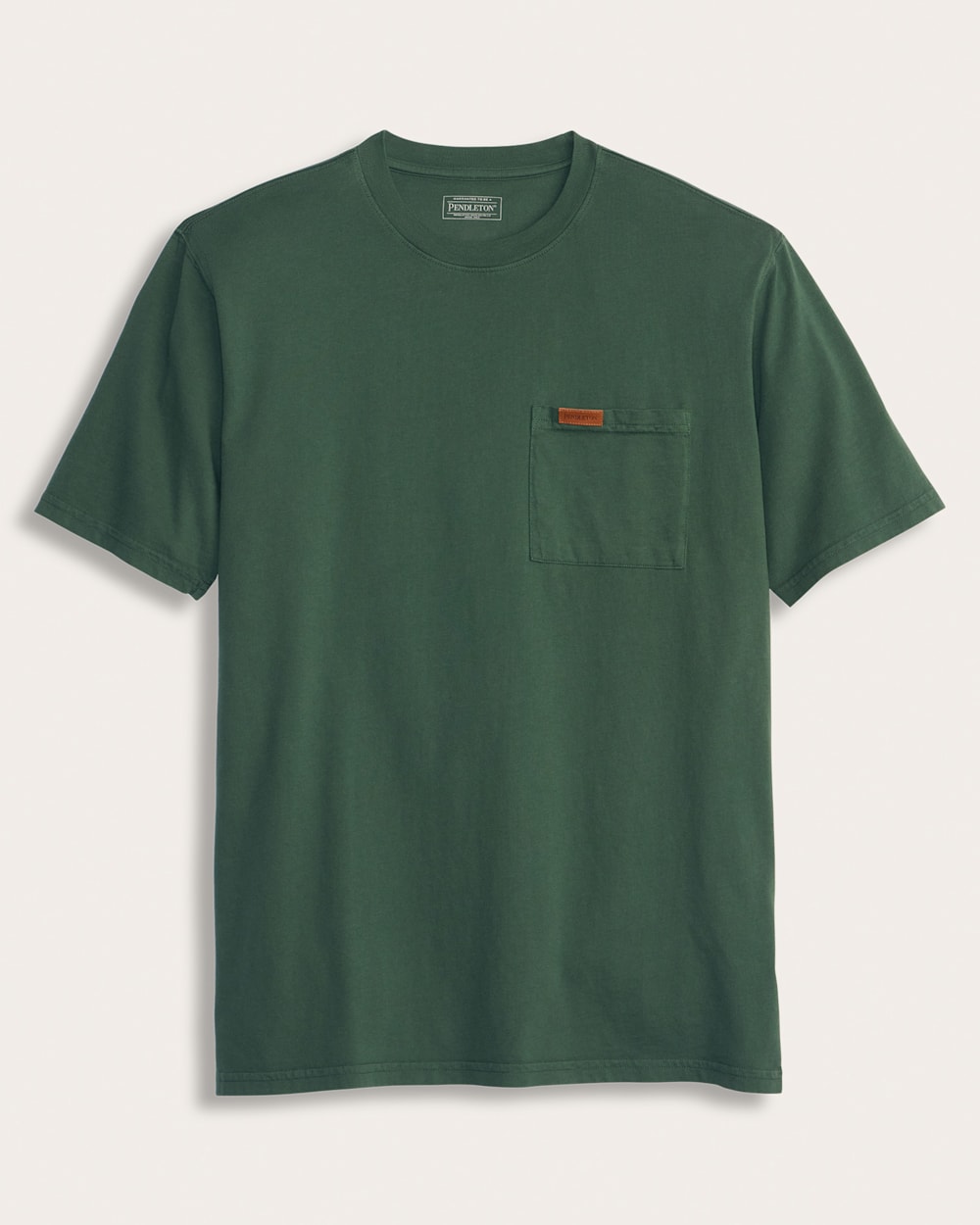 ALTERNATE VIEW OF MEN'S SHORT-SLEEVE DESCHUTES POCKET TEE IN FOREST GREEN image number 6