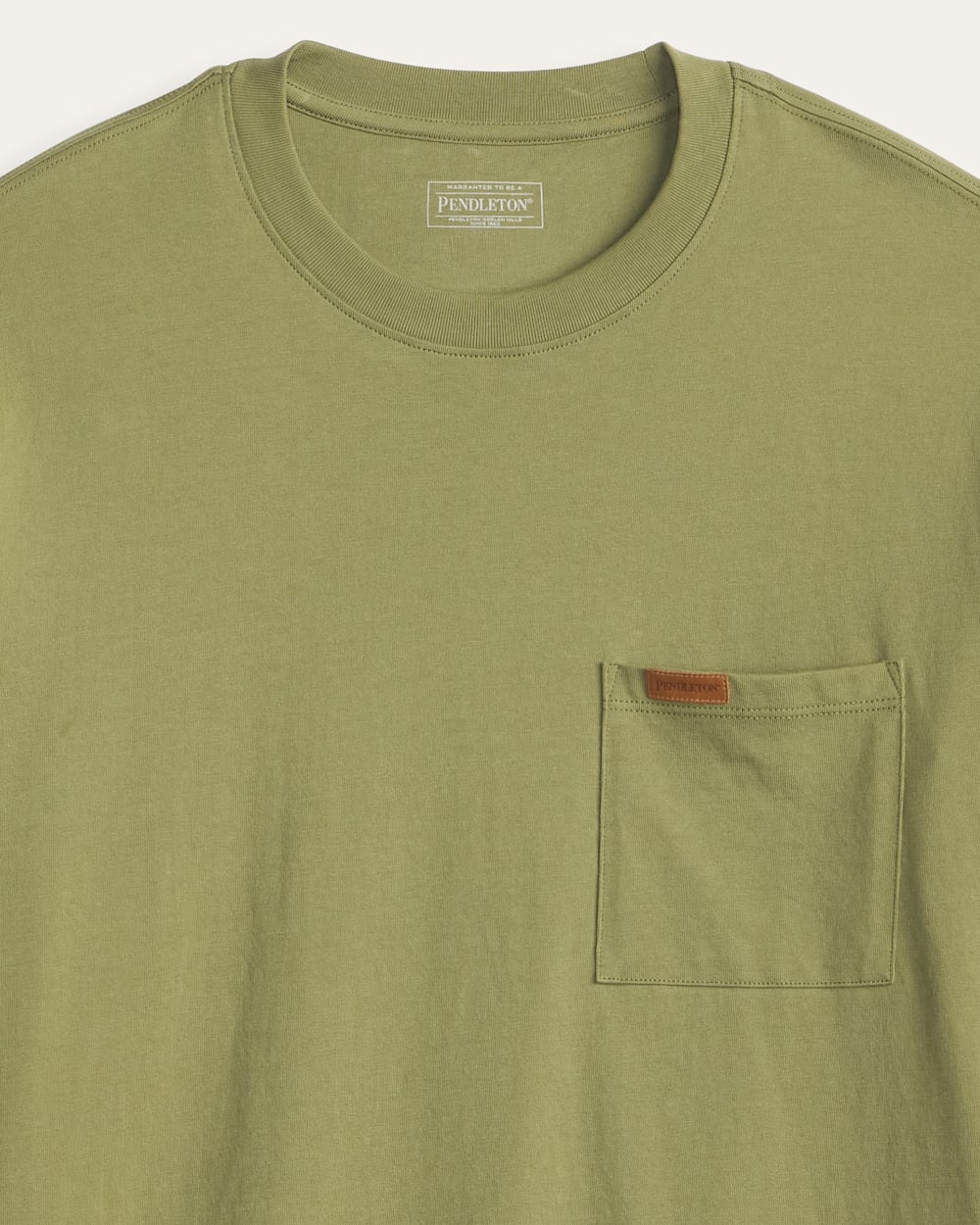 ALTERNATE VIEW OF MEN'S SHORT-SLEEVE DESCHUTES POCKET TEE IN LIGHT OLIVE image number 2