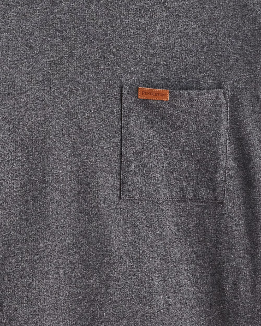ALTERNATE VIEW OF MEN'S LONG-SLEEVE DESCHUTES POCKET TEE IN DARK GREY HEATHER image number 2