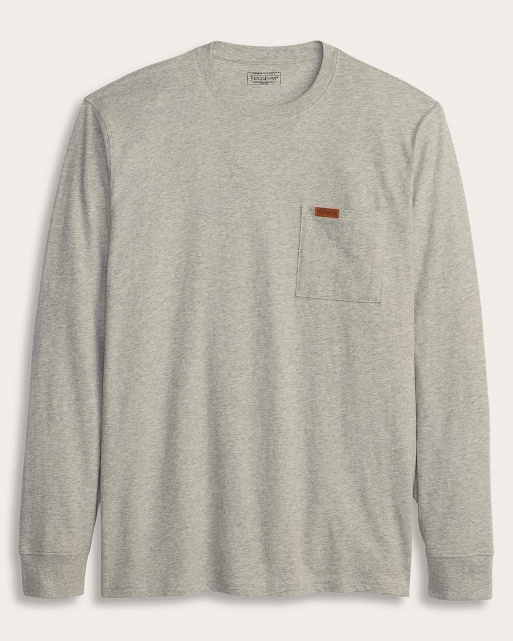 MEN'S LONG-SLEEVE DESCHUTES POCKET TEE IN HEATHER GREY image number 1