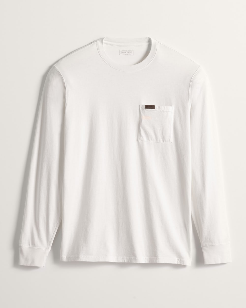 MEN'S LONG-SLEEVE DESCHUTES POCKET TEE IN WHITE image number 1