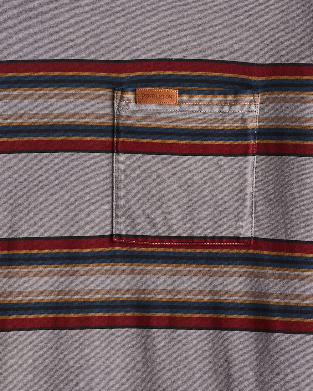 ALTERNATE VIEW OF MEN'S LONG-SLEEVE STRIPED DESCHUTES POCKET TEE IN GREY YAKIMA image number 2