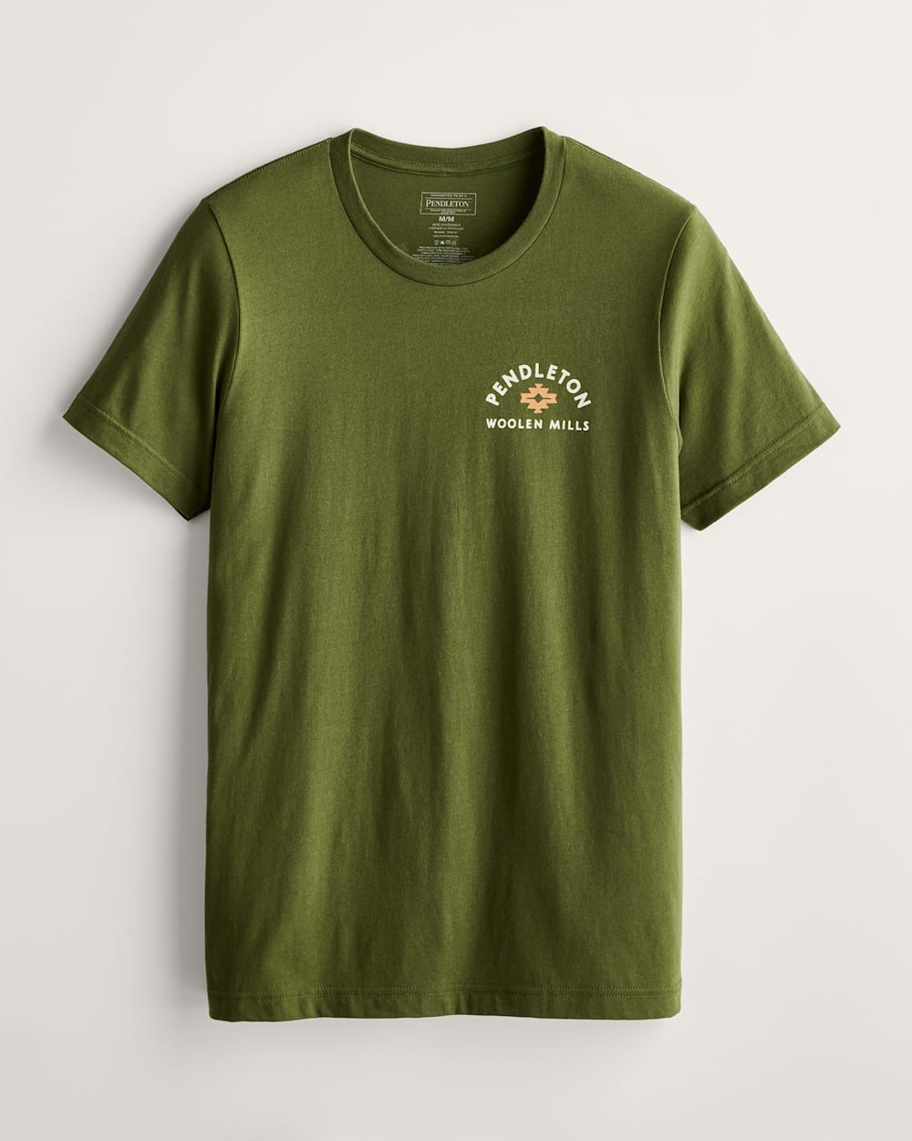ALTERNATE VIEW OF MEN'S PENDLETON BISON GRAPHIC TEE IN MILITARY GREEN/MULTI image number 2