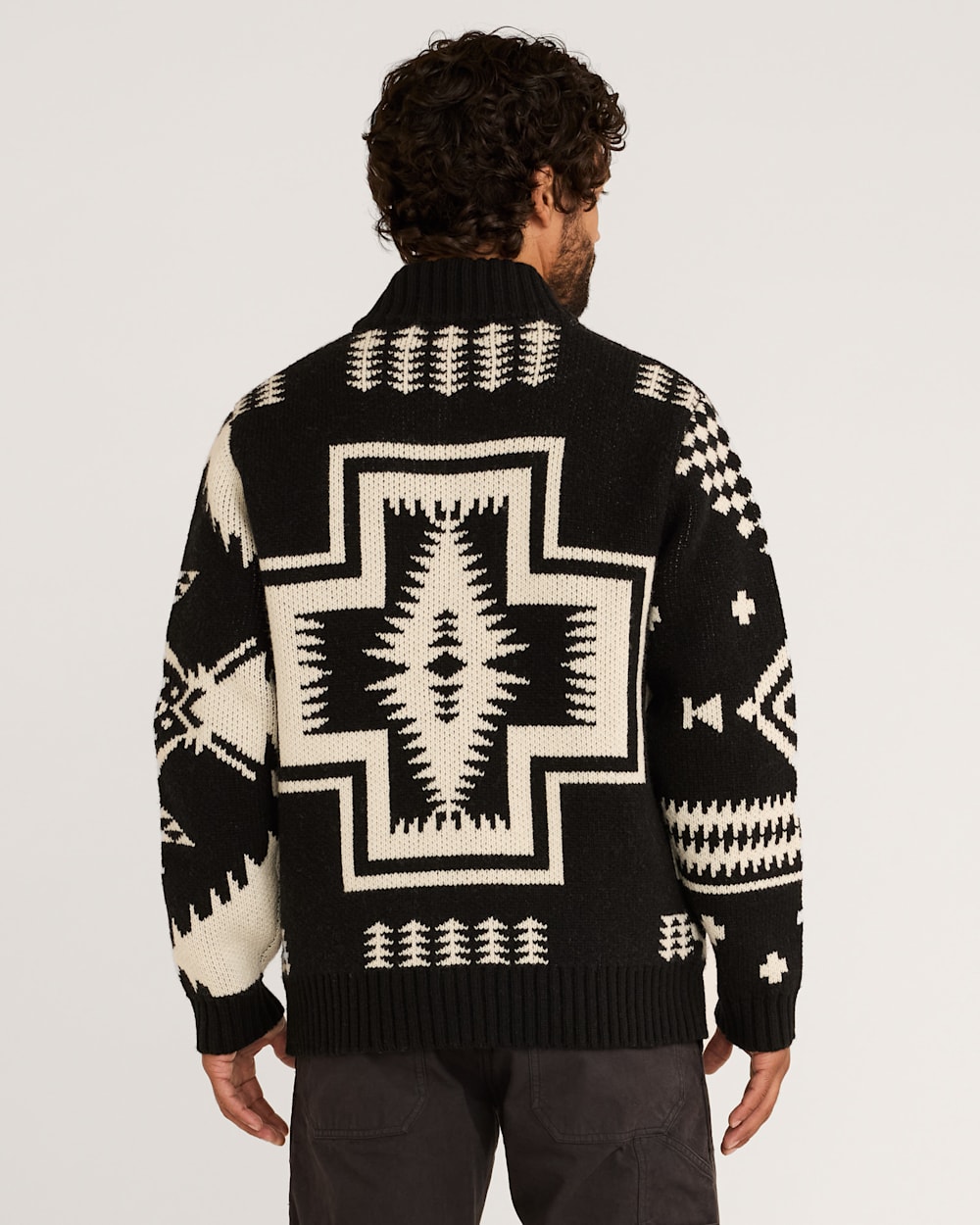 Shop Men's Mixed Icons Lambswool Cardigan for Unique Design | Pendleton