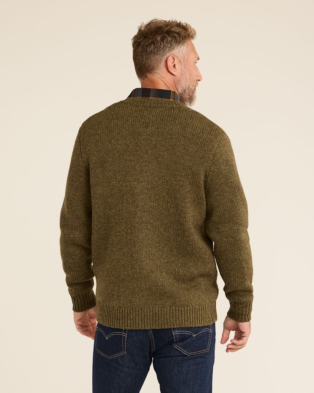 Pendleton men's shetland crew cardigan best sale