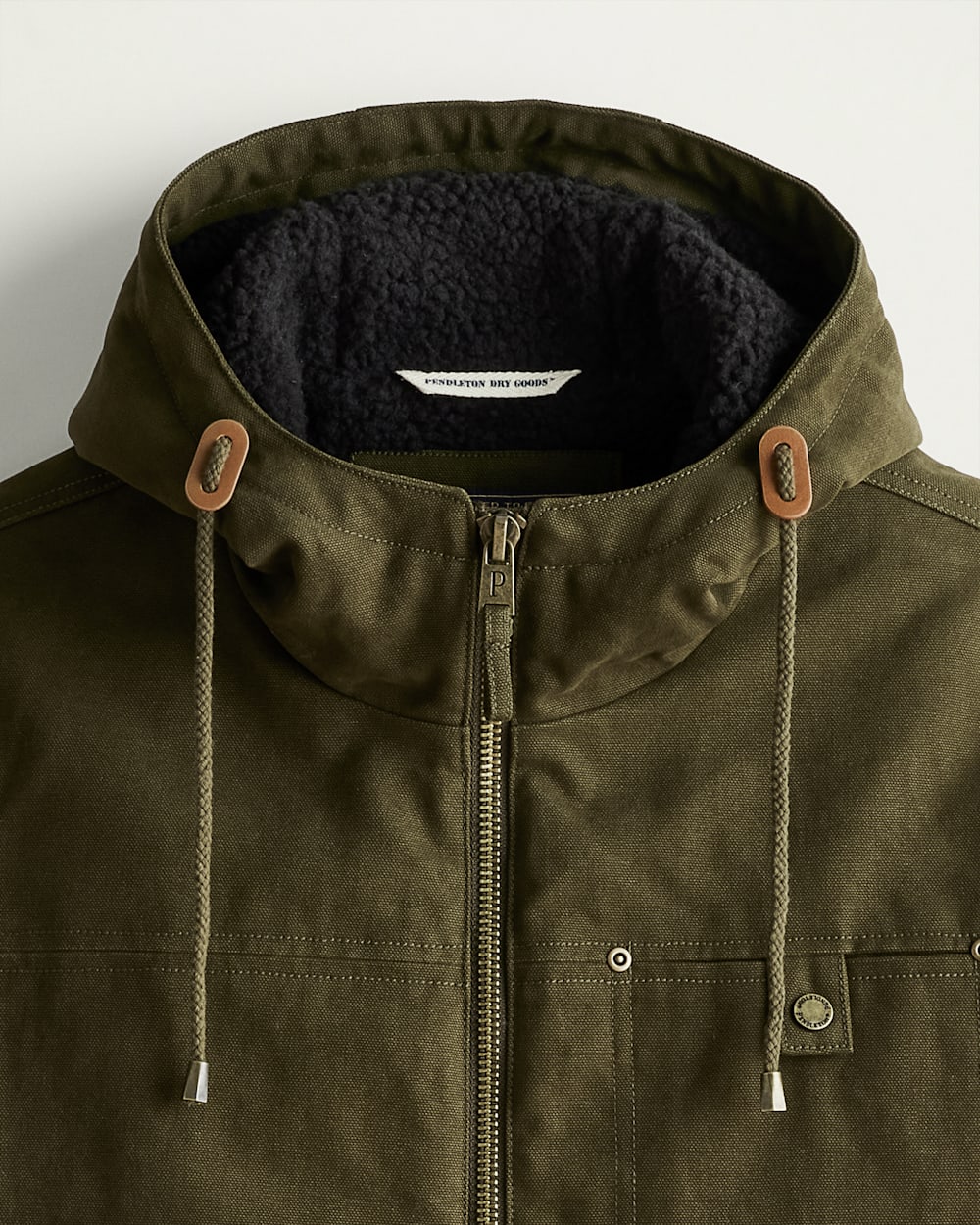 ALTERNATE VIEW OF MEN'S BROTHERS HOODED TIMBER CRUISER IN DARK OLIVE image number 2