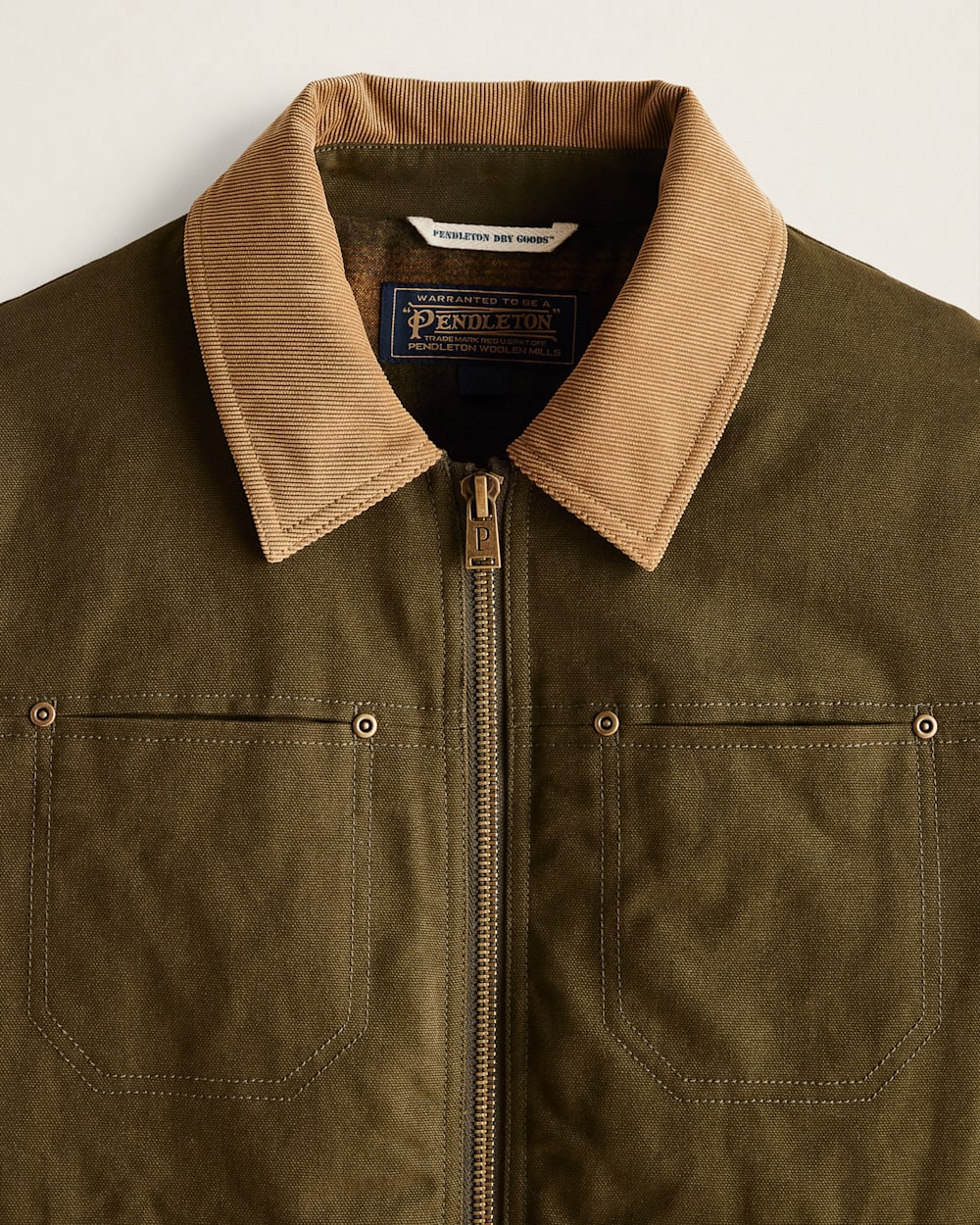 ALTERNATE VIEW OF MEN'S CARSON CITY CANVAS BARN COAT IN DARK OLIVE image number 3