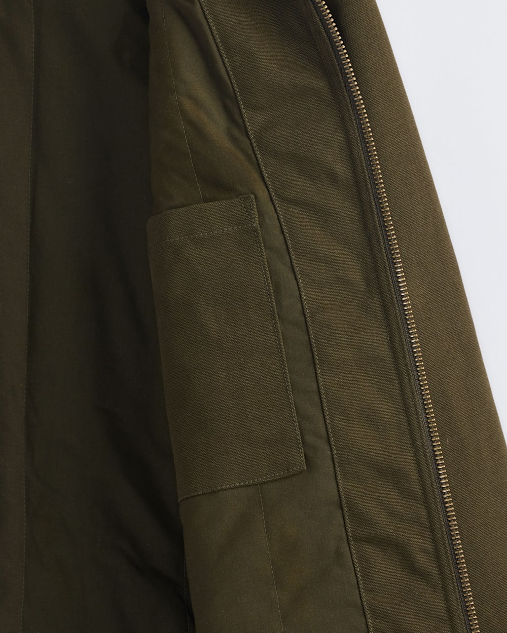 ALTERNATE VIEW OF MEN'S CARSON CITY CANVAS BARN COAT IN DARK OLIVE image number 4