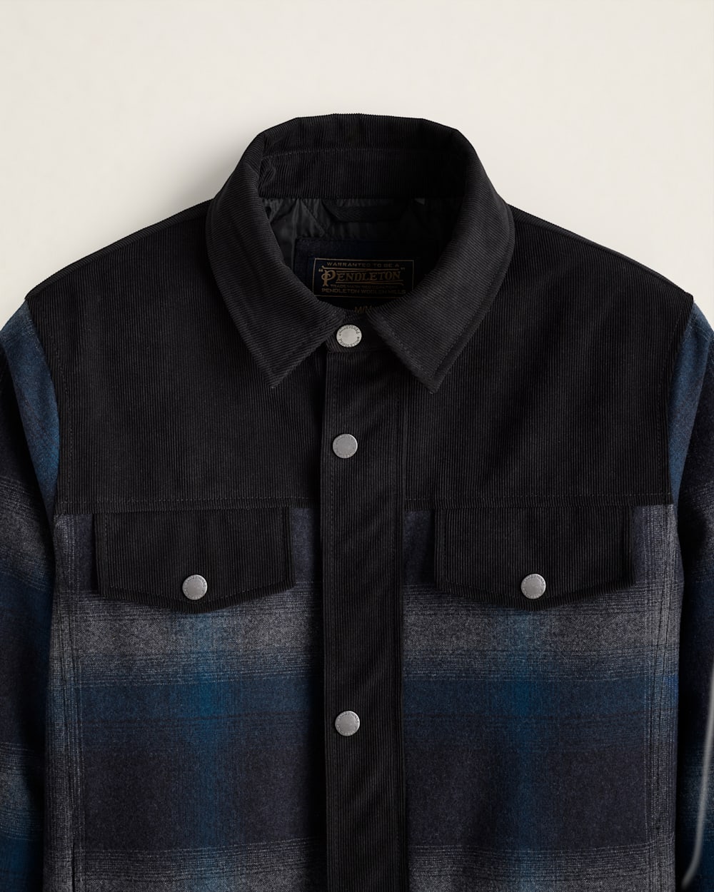 ALTERNATE VIEW OF MEN'S PLAID TIMBERLINE SHIRT JACKET IN GREY/BLUE PLAID image number 2