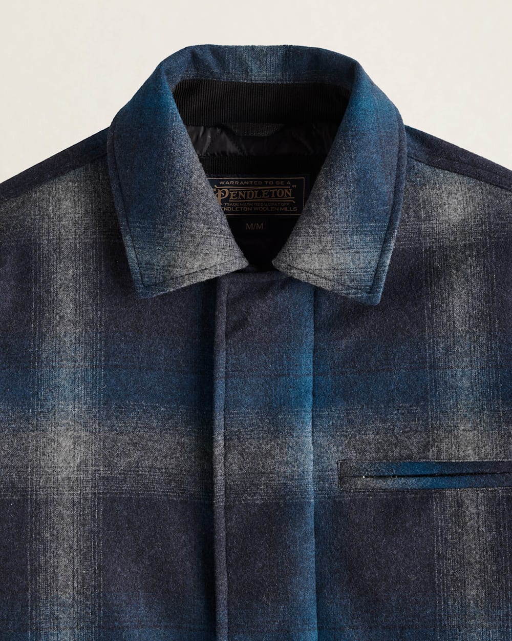 ALTERNATE VIEW OF MEN'S PLAID EUGENE FIELD JACKET IN GREY/BLUE PLAID image number 2