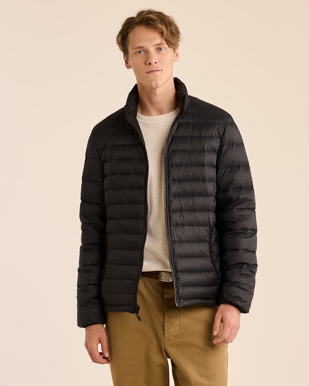 ALTERNATE VIEW OF MEN'S GENESEE REVERSIBLE DOWN JACKET IN BLACK TUCSON image number 2