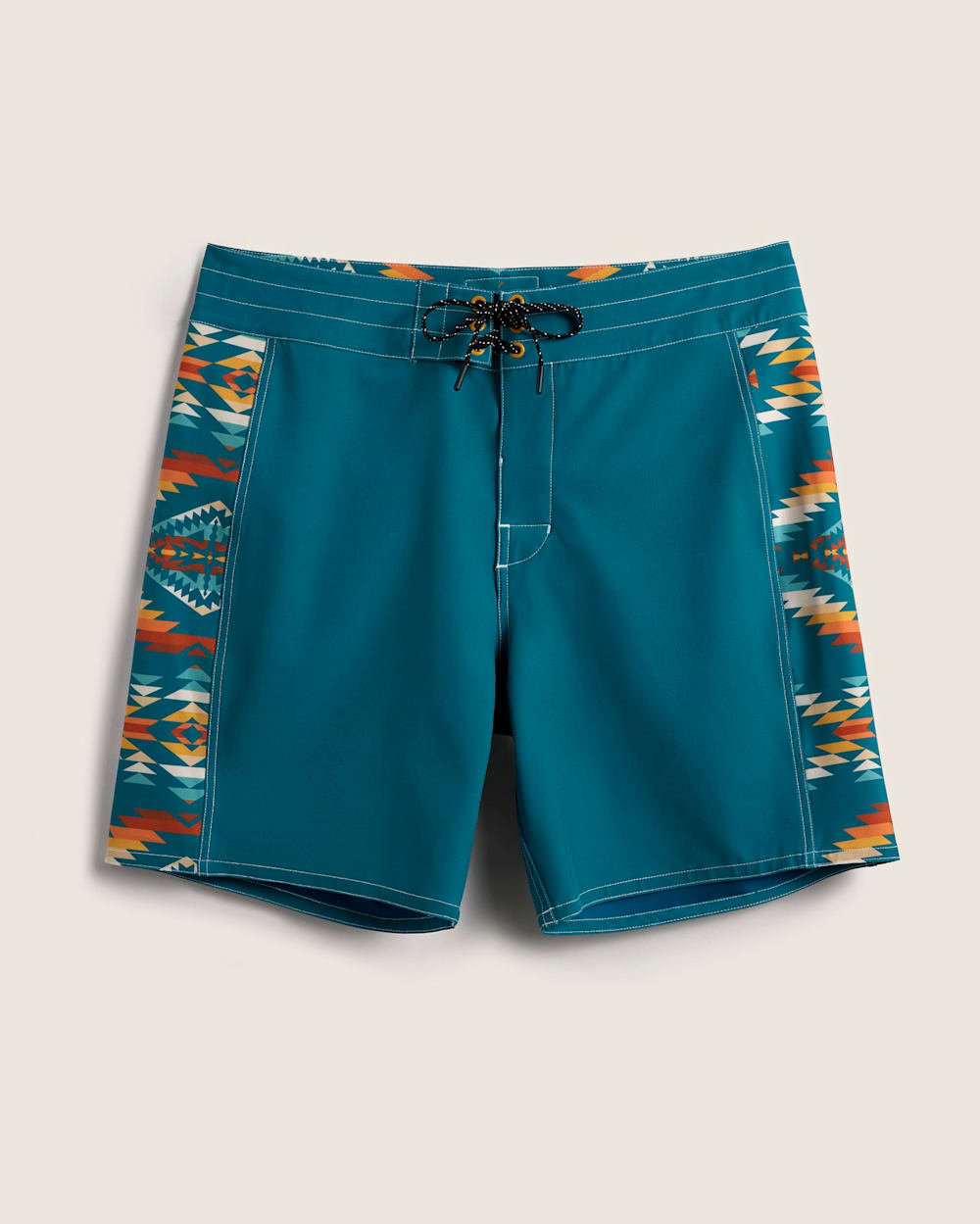 BIRDWELL X PENDLETON BIRDIE BOARDSHORTS IN TURQUOISE image number 1