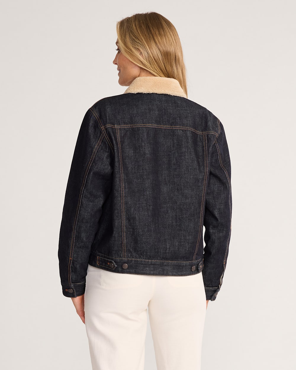 ALTERNATE VIEW OF UNISEX PENDLETON UK EMBROIDERED DENIM JACKET IN INDIGO image number 2