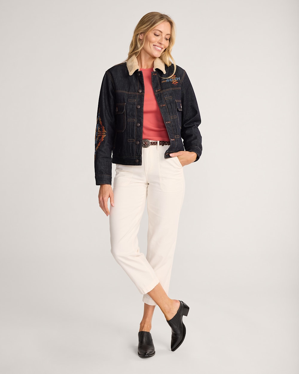 UNISEX PENDLETON UK EMBROIDERED DENIM JACKET