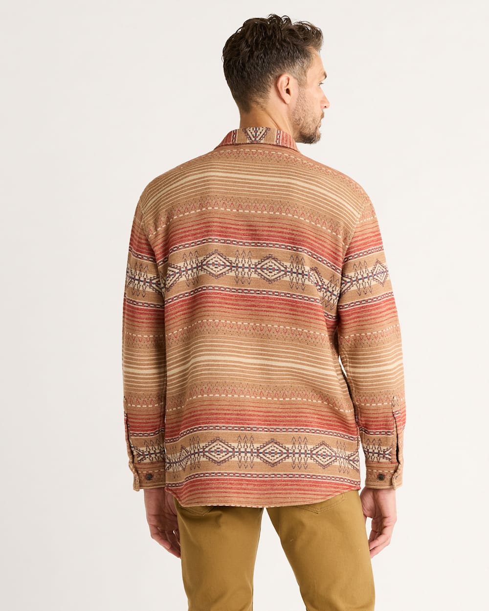 ALTERNATE VIEW OF MEN'S DOUBLESOFT DRIFTWOOD SHIRT IN TAN BEACON ROCK image number 2