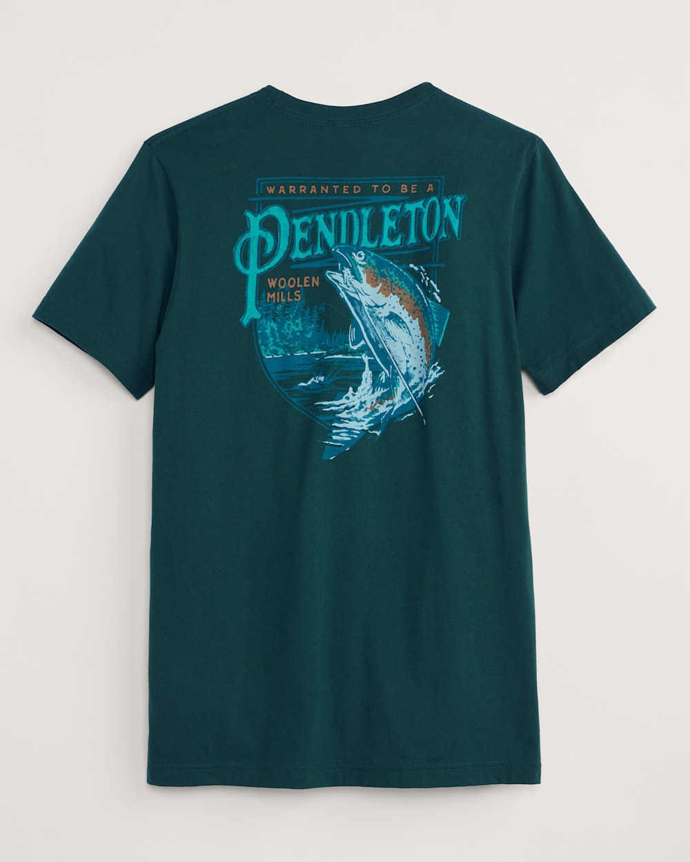 MEN'S SALMON FALLS GRAPHIC TEE IN FOREST/GREEN image number 1