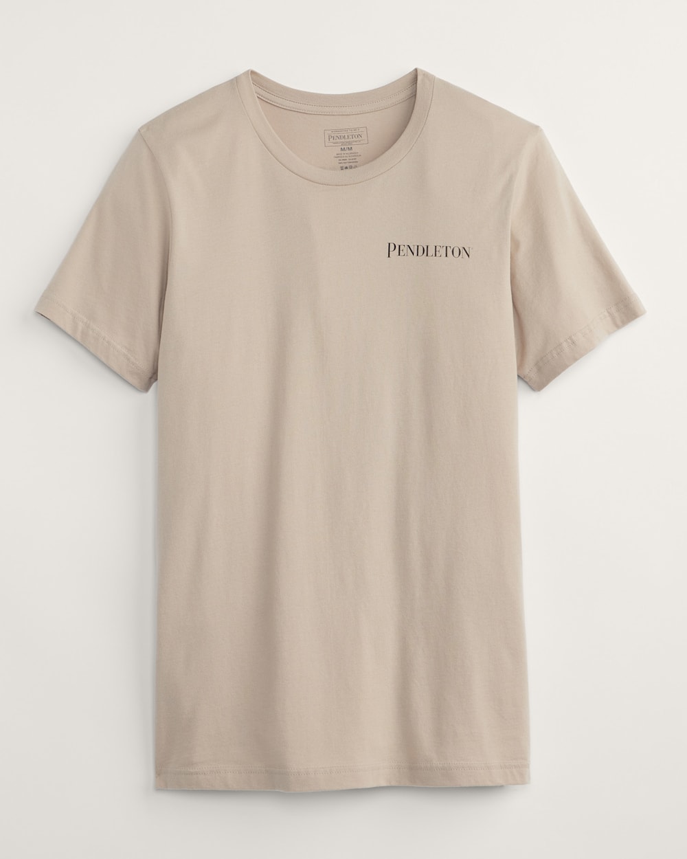 ALTERNATE VIEW OF MEN'S ICON LOGO GRAPHIC TEE IN TAN/MULTI image number 2