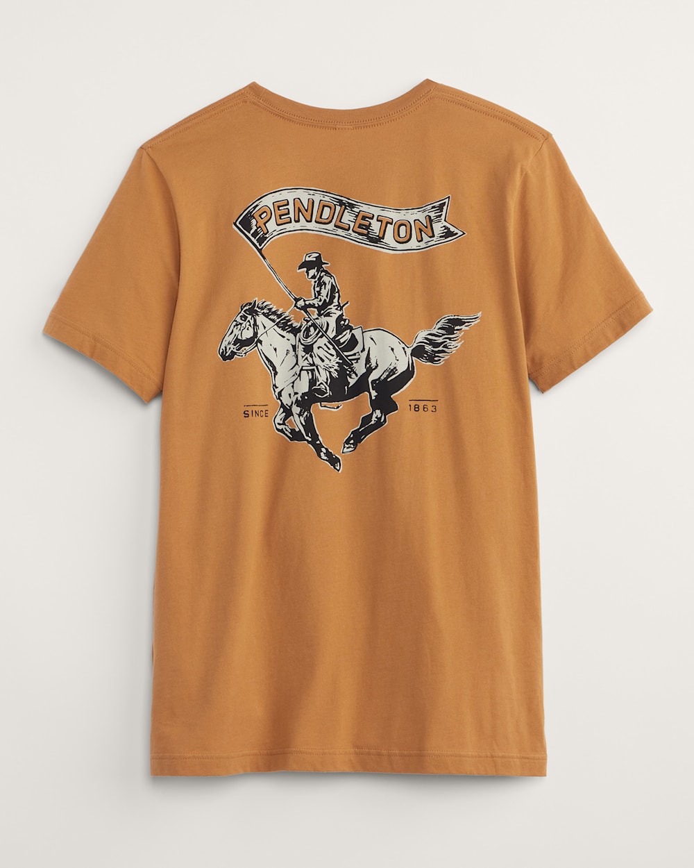 MEN'S RODEO FLAG GRAPHIC TEE IN TOAST/BLACK image number 1