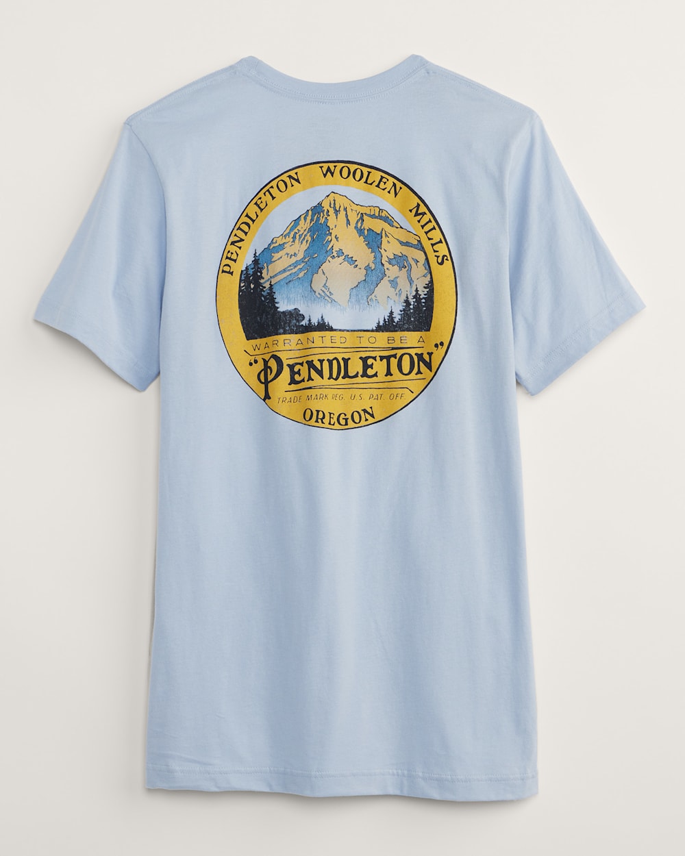 MEN'S OREGON GRAPHIC TEE IN LIGHT BLUE/GOLD image number 1