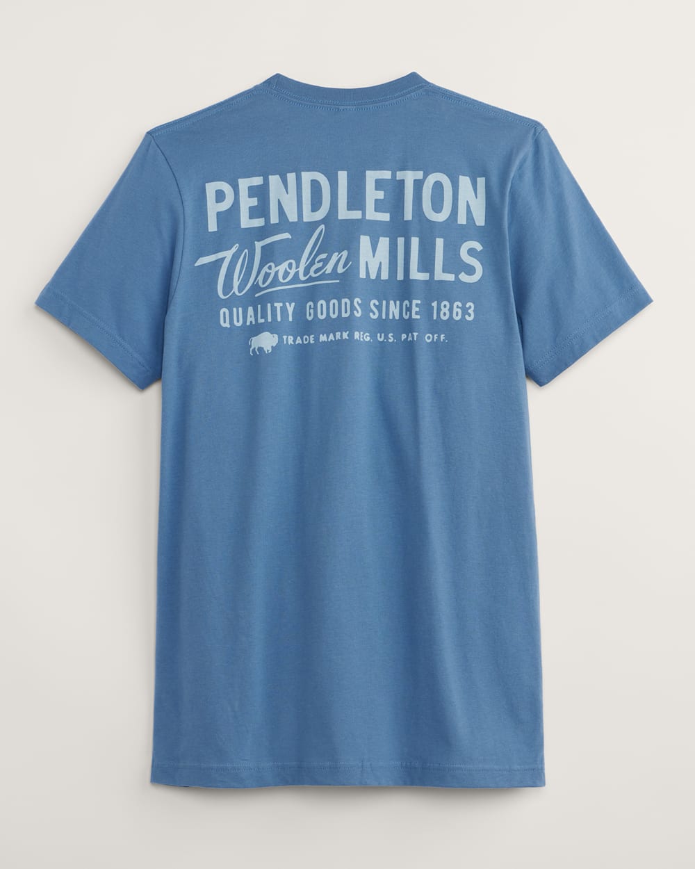 MEN'S LOGO GRAPHIC TEE IN STEEL/LIGHT BLUE image number 1