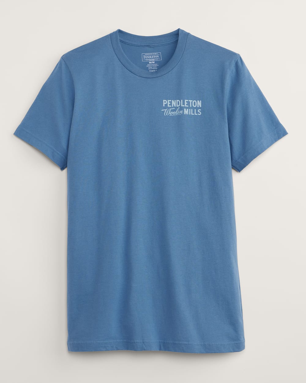 ALTERNATE VIEW OF MEN'S LOGO GRAPHIC TEE IN STEEL/LIGHT BLUE image number 2