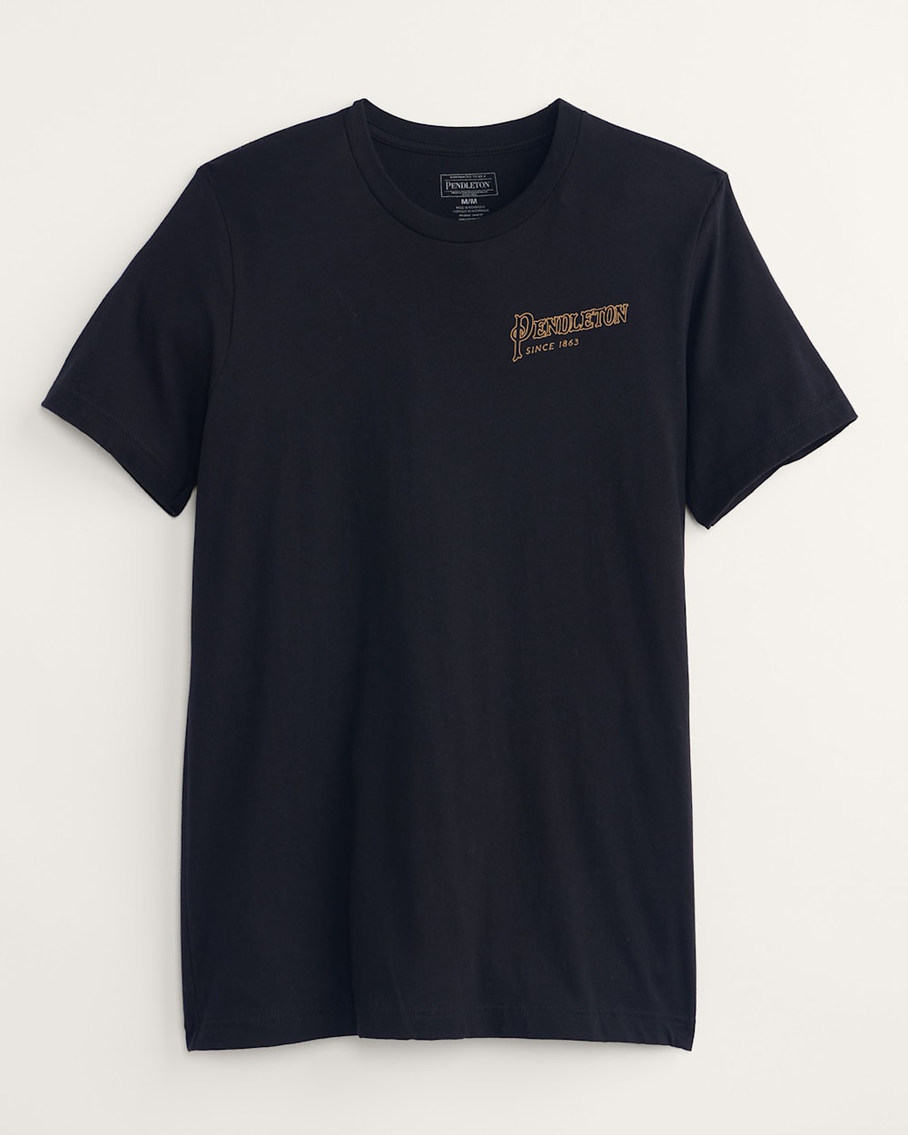 ALTERNATE VIEW OF MEN'S RODEO HAT GRAPHIC TEE IN BLACK/GOLD image number 2