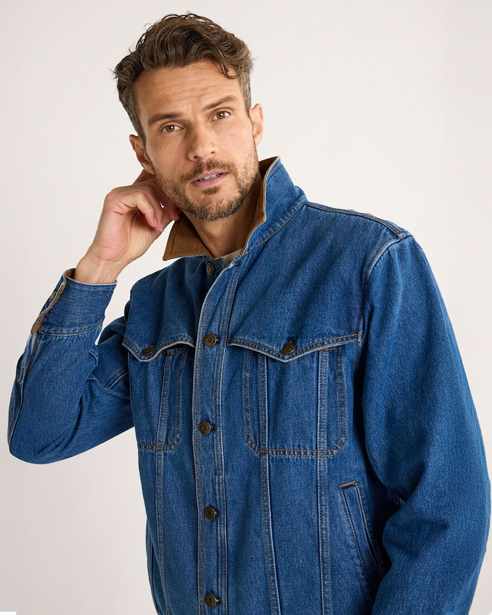 ALTERNATE VIEW OF MEN'S CULVER DENIM JACKET IN HARDING STAR image number 4