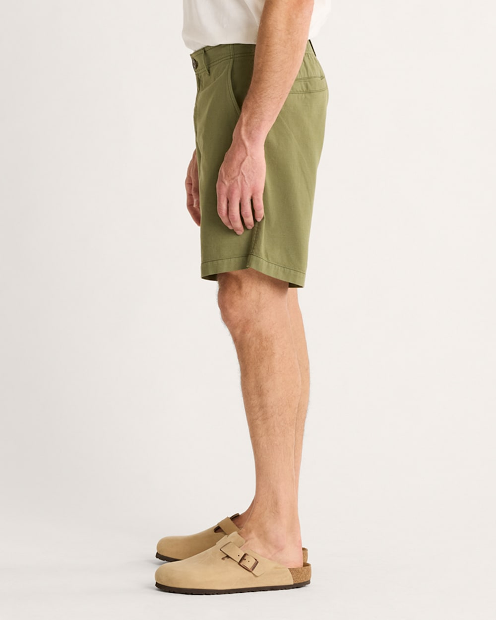 ALTERNATE VIEW OF MEN'S SKYLER COTTON/LINEN SHORTS IN GREEN image number 4