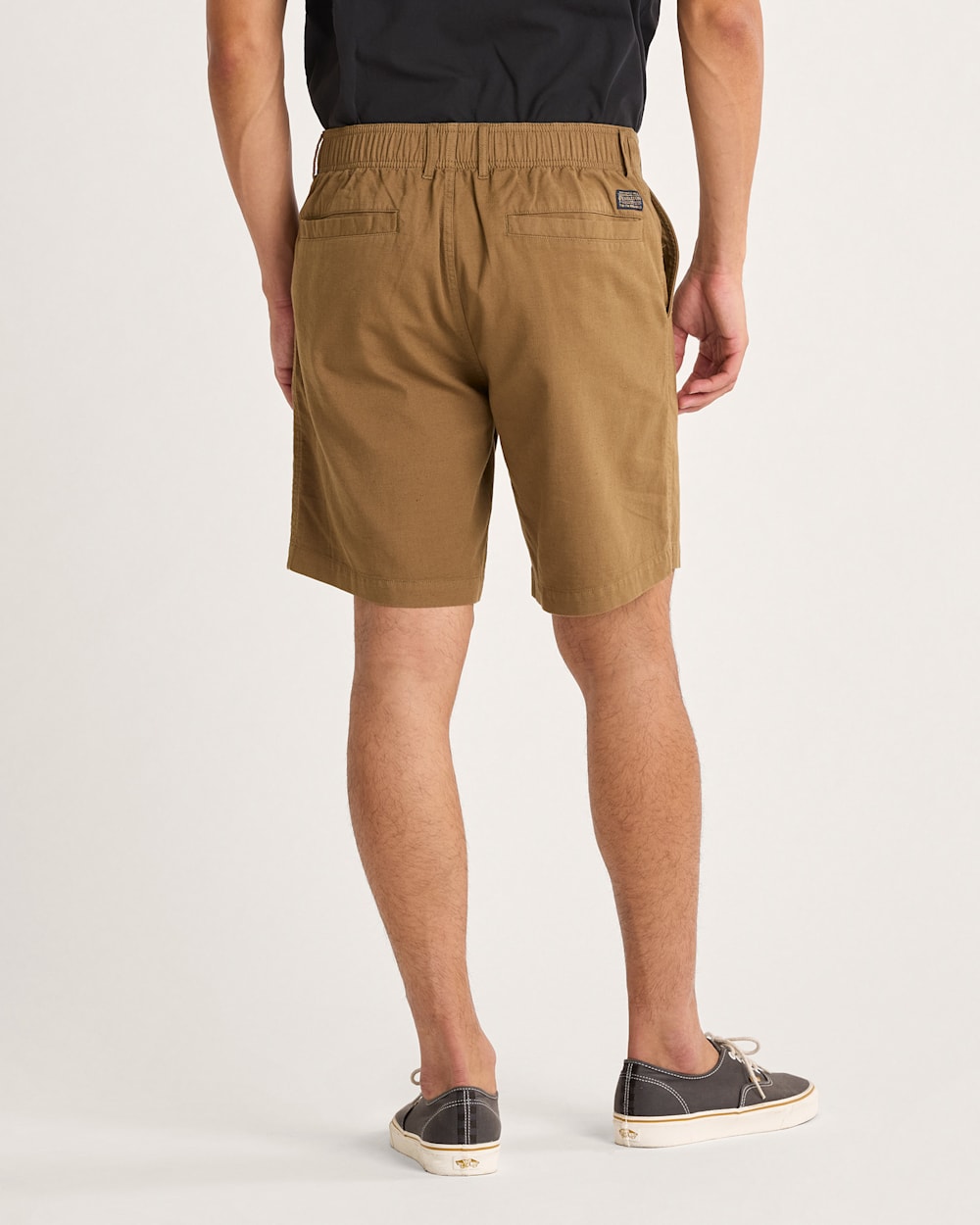 ALTERNATE VIEW OF MEN'S SKYLER COTTON/LINEN SHORTS IN BROWN image number 3